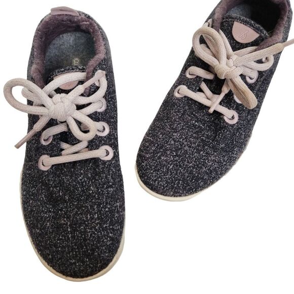 ALLBIRDS Shoes Womens 6 Nordstrom Hawthorn Gray Cream Sole Wool Runner Sneakers - Picture 2 of 8